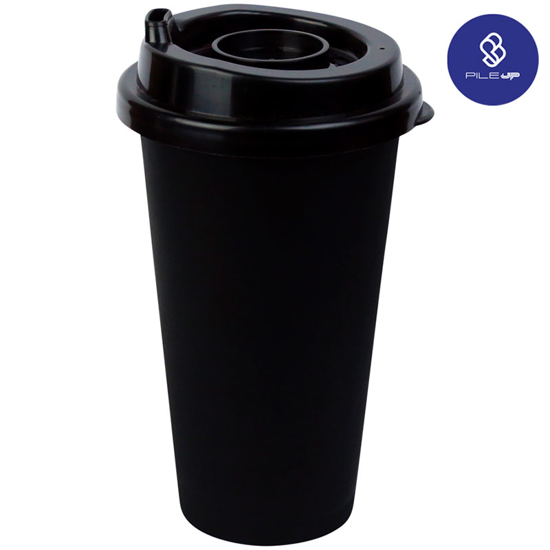 60200, VASO CAFETERO PILE UP. Vaso de plástico reutilizable apilable Pile Up. Capacidad 475 ml/16 oz. BPA Free. VENTA POR CAJA. CONSULTA EXISTENCIAS CON TU EJECUTIVO DE VENTAS.