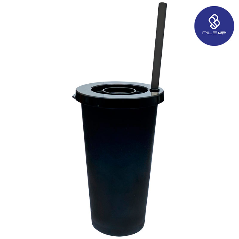 60210, VASO ICE PILE UP . Vaso de plástico reutilizable apilable con popote, ideal para bebidas frías Pile Up. Capacidad 475 ml/16 oz. BPA Free. VENTA POR CAJA. CONSULTA EXISTENCIAS CON TU EJECUTIVO DE VENTAS.