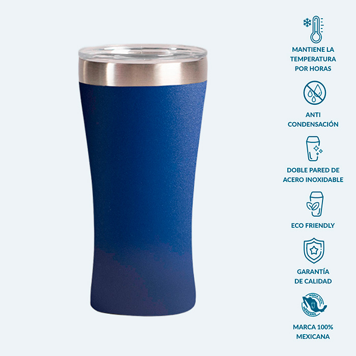 62314, Vaso tequilero fabricado con acero inoxidable de grado cocina libre de BPA, cuenta con una doble pared grado 18/8 anti condensación, la cual permite mantener la temperatura ideal de tu bebida hasta el último trago, aislando el calor y el frío del ambiente. Su composición de alta calidad lo vuelve resistente a la perforación y corrosión, brindado un producto de alta durabilidad. Producto de fácil lavado, permitido en lavavajillas. Capacidad 118 ml.